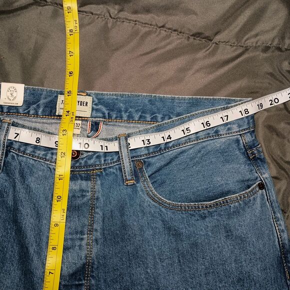 TODD SNYDER Relaxed Fit Selvedge Button Fly Jeans Men’s 35x32 MSR 36x32 NWT - Picture 12 of 16